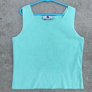 Mint Green Square Tank Top